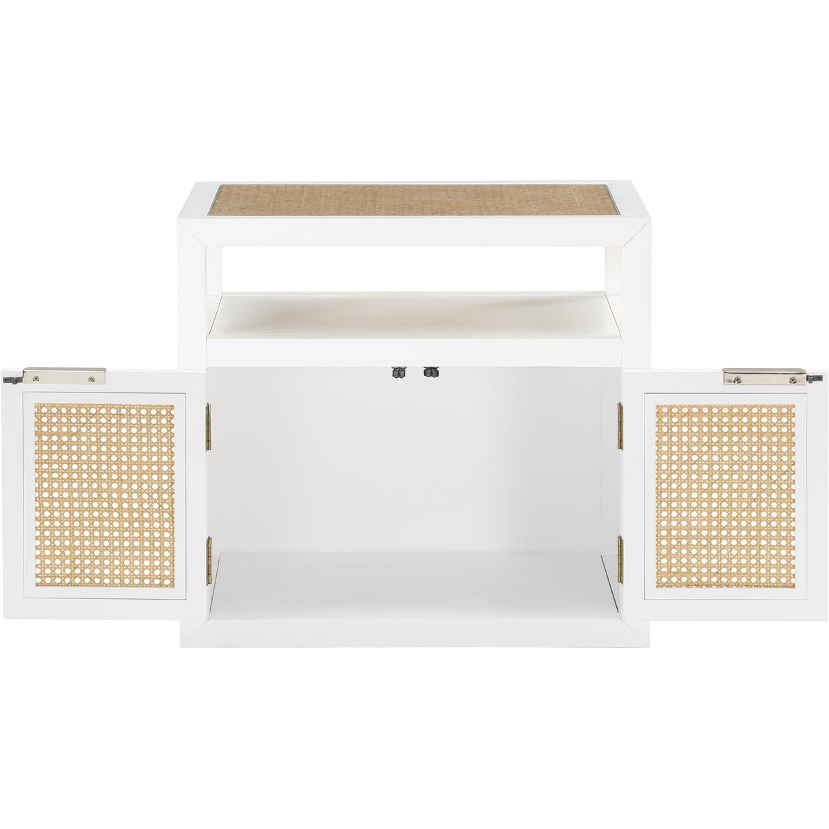 Meridian Cole White Night Stand