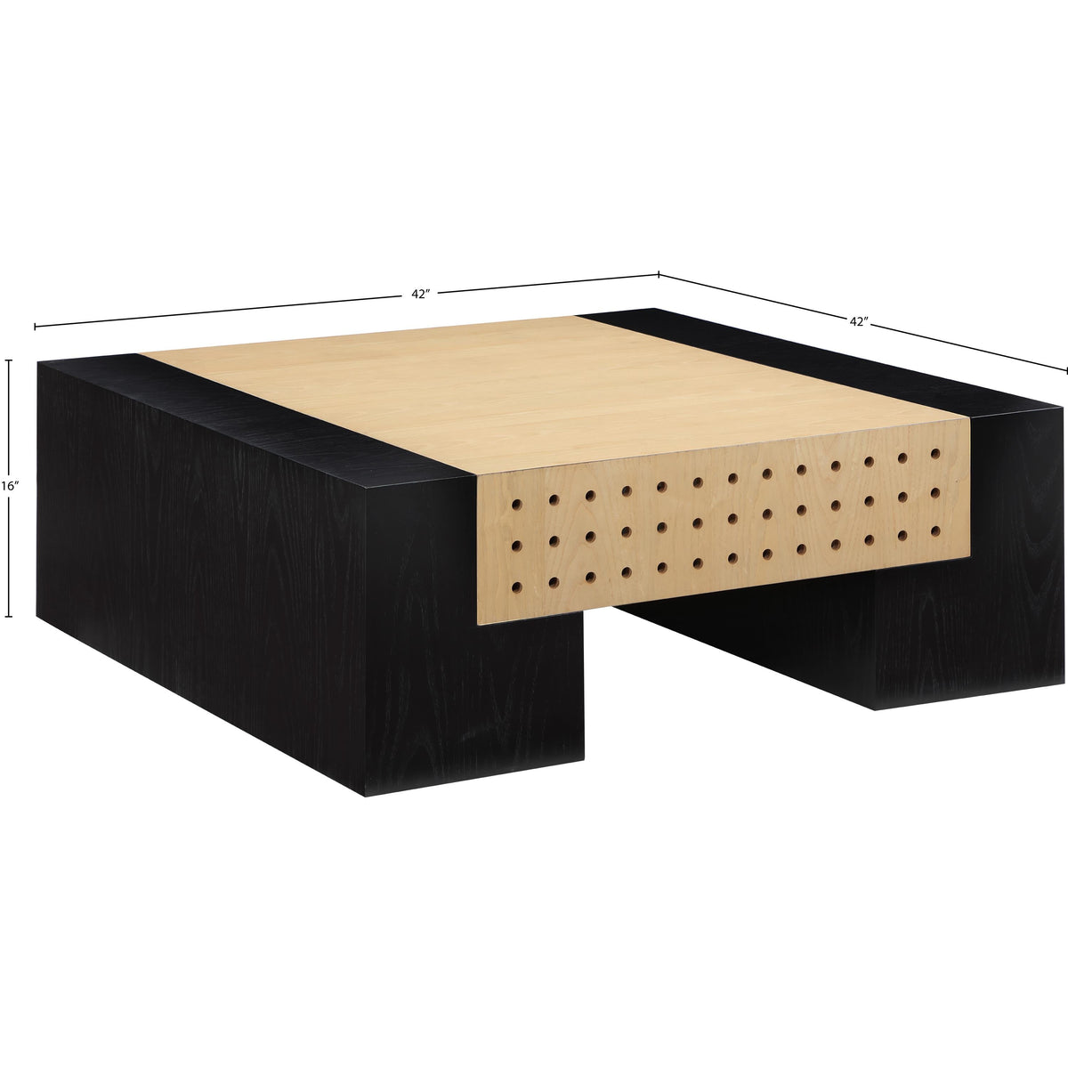 Meridian Mondrian Black Coffee Table