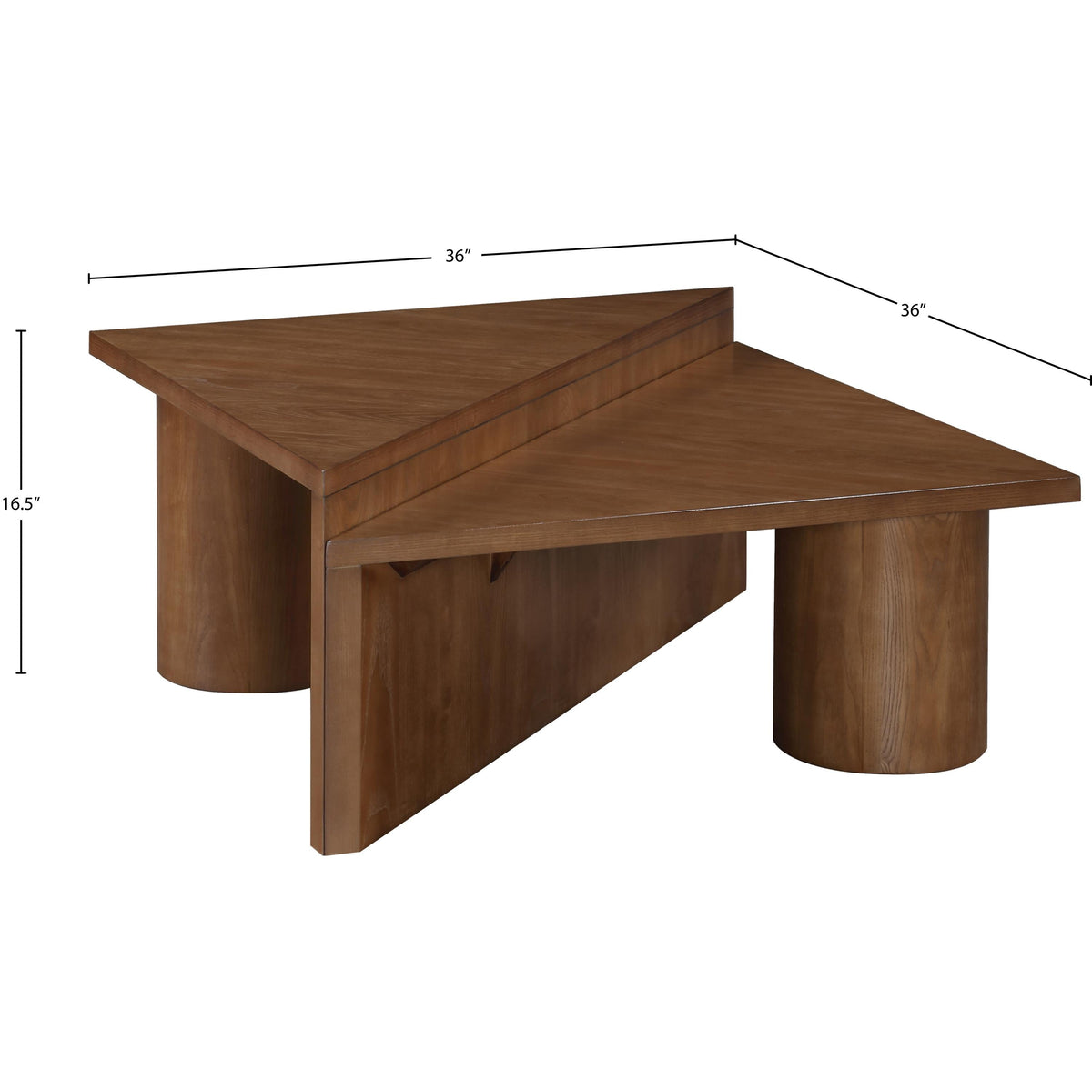 Meridian Pavillion Walnut Coffee Table