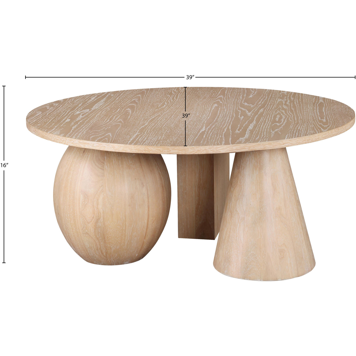 Meridian Revive Natural Oak Coffee Table
