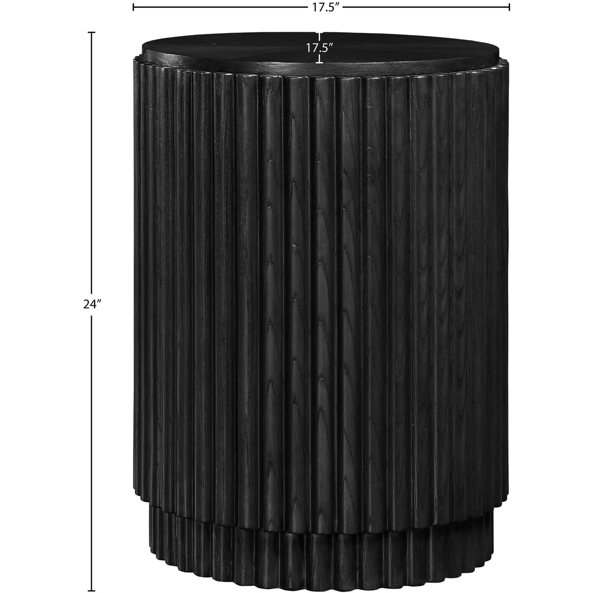 Meridian Ronin Black End Table