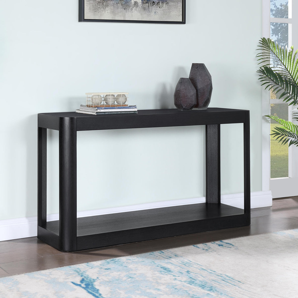Meridian Reeves Black Console Table