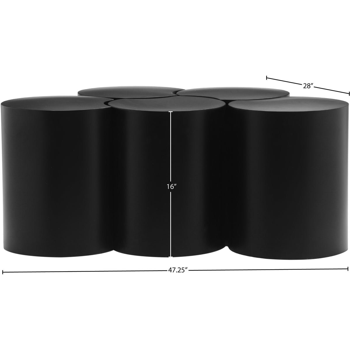 Meridian Dimple Black Coffee Table