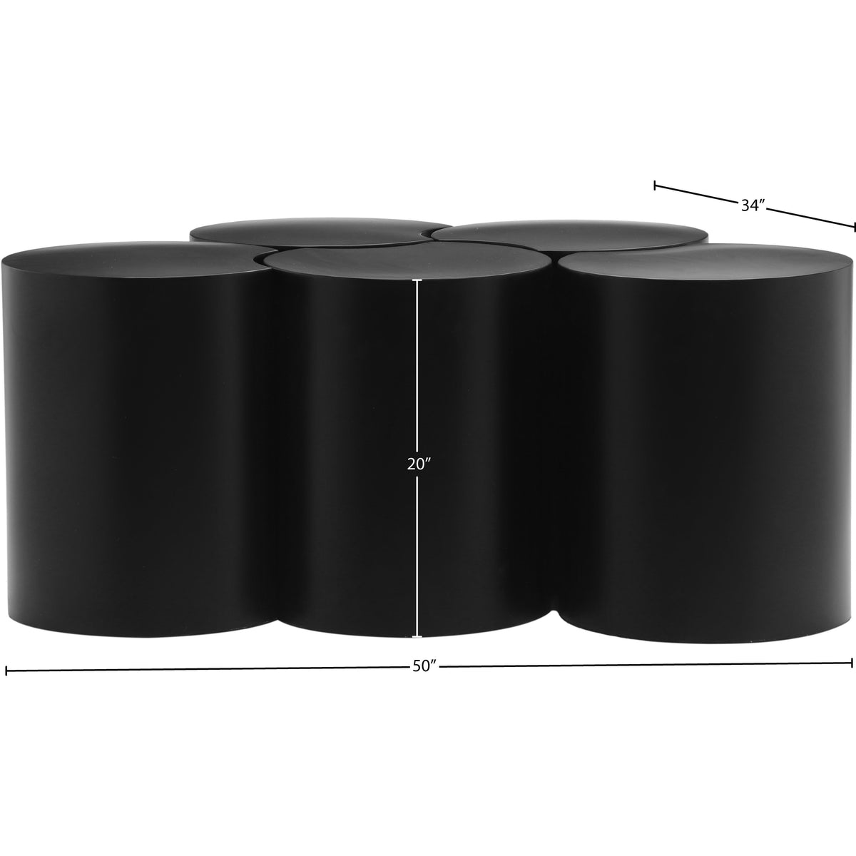 Meridian Dimple Black Coffee Table