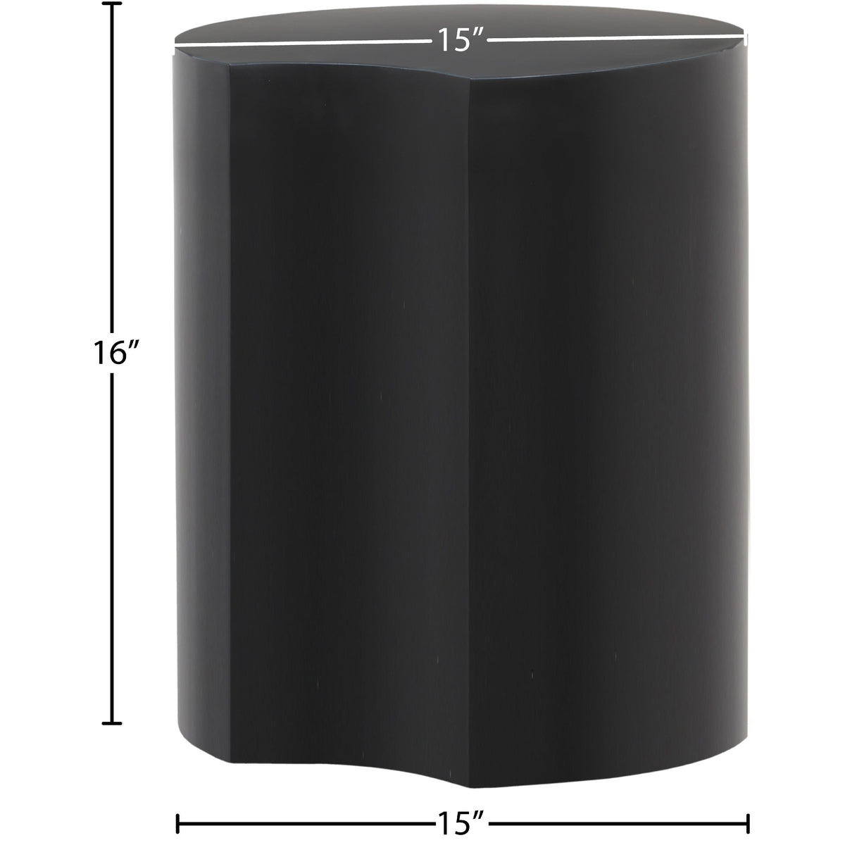 Meridian Dimple Black End Table