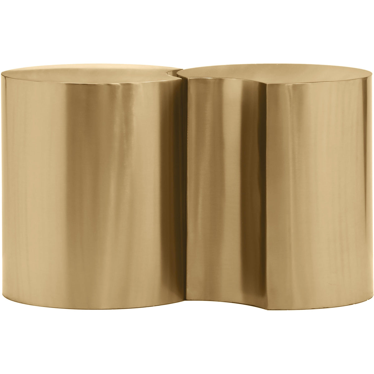 Meridian Dimple Gold End Table
