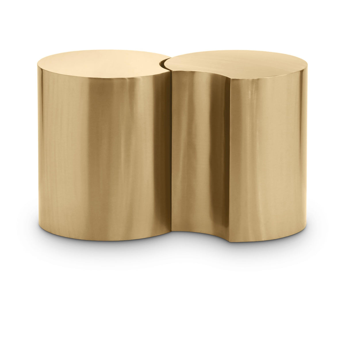 Meridian Dimple Gold End Table