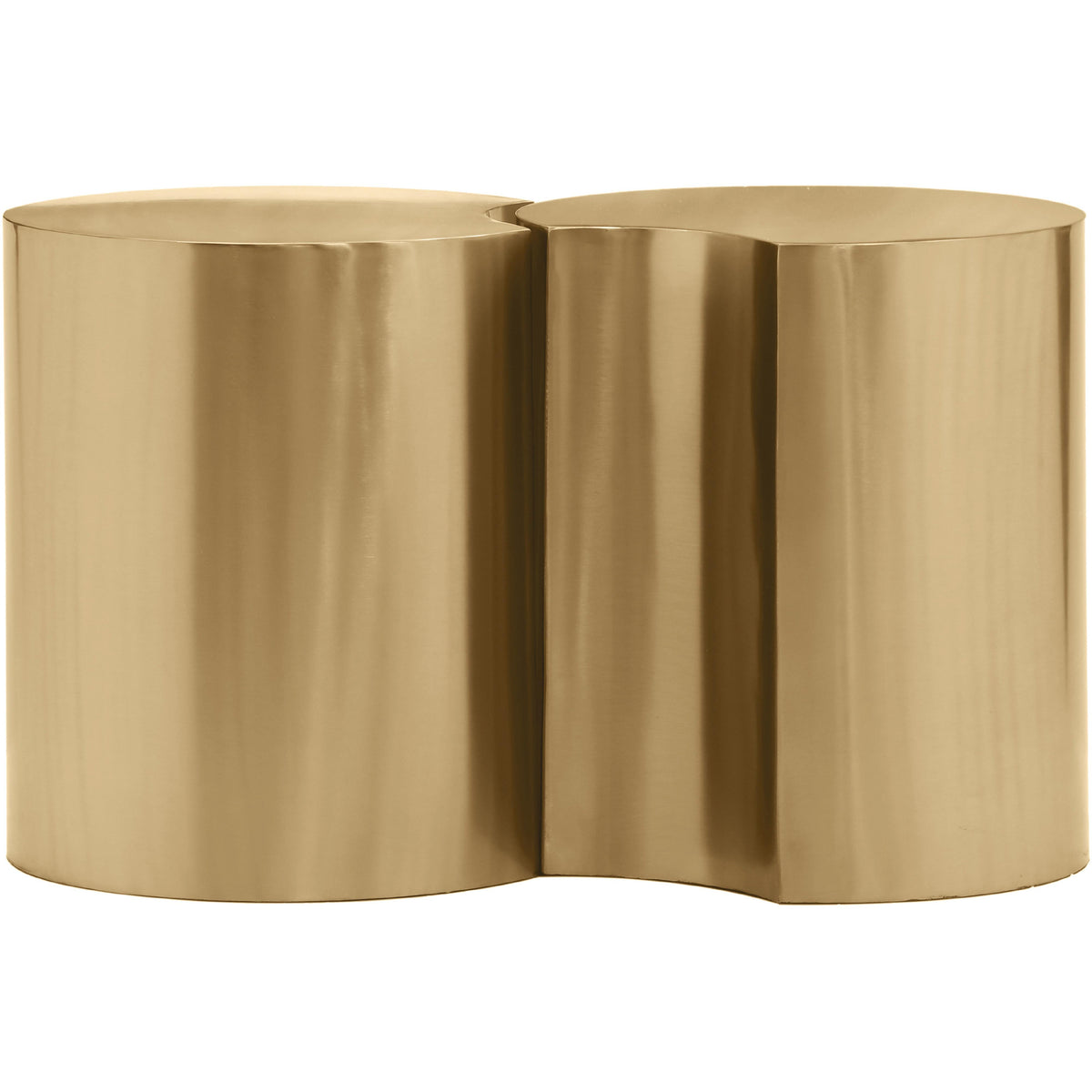 Meridian Dimple Gold End Table