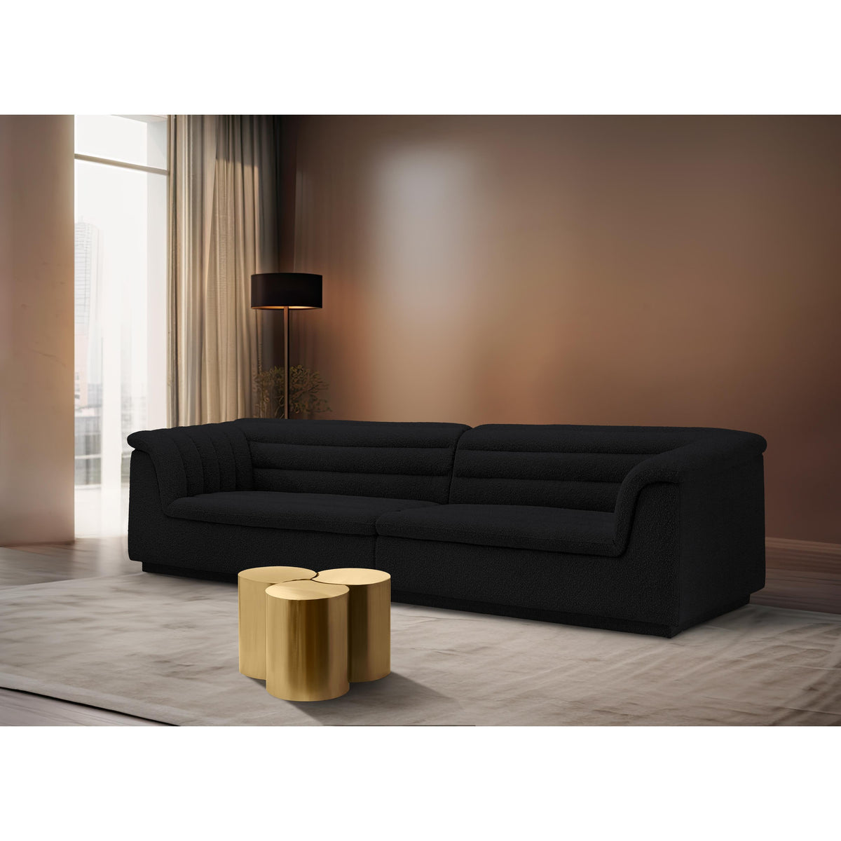 Meridian Dimple Gold Coffee Table
