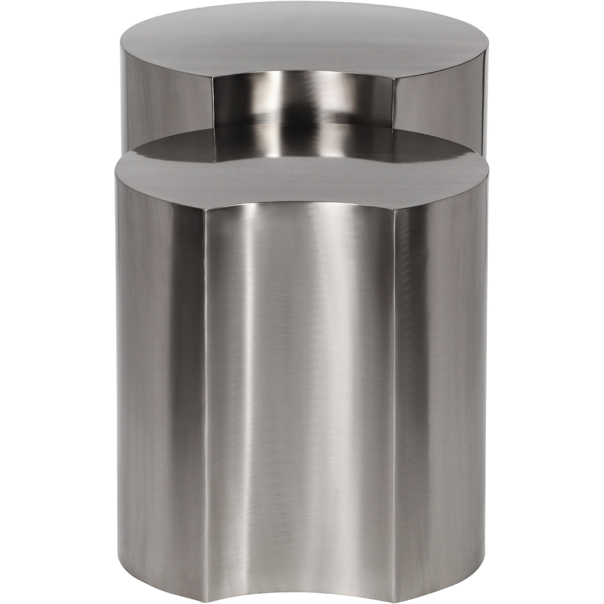 Meridian Dimple Silver End Table