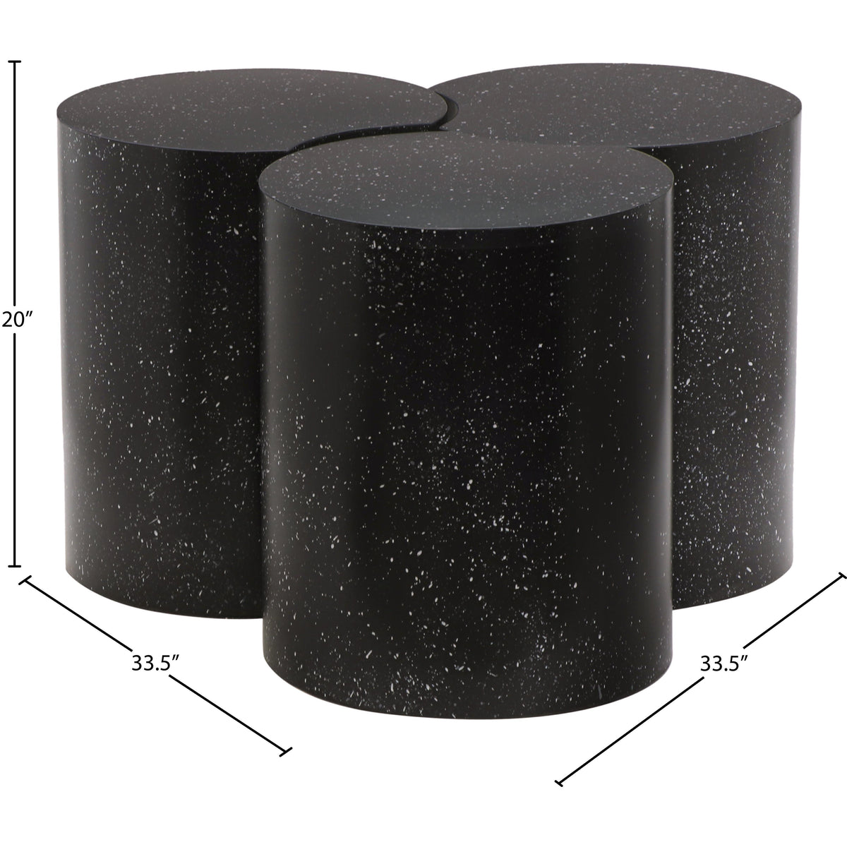 Meridian Dimple Black Coffee Table