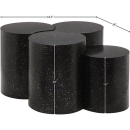 Meridian Dimple Black Coffee Table