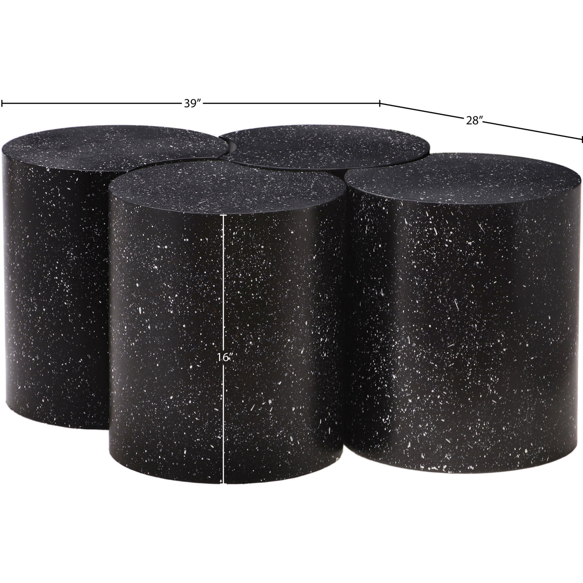 Meridian Dimple Black Coffee Table
