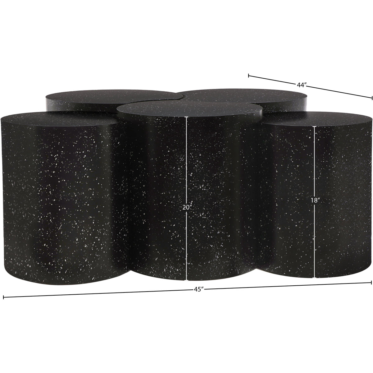 Meridian Dimple Black Coffee Table