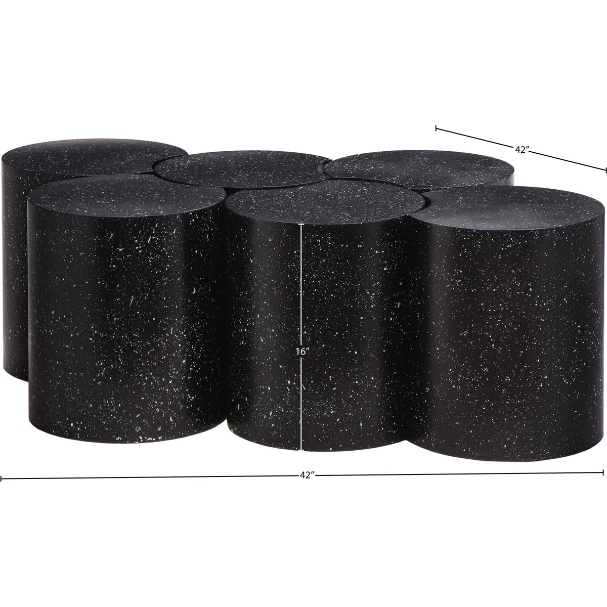 Meridian Dimple Black Coffee Table