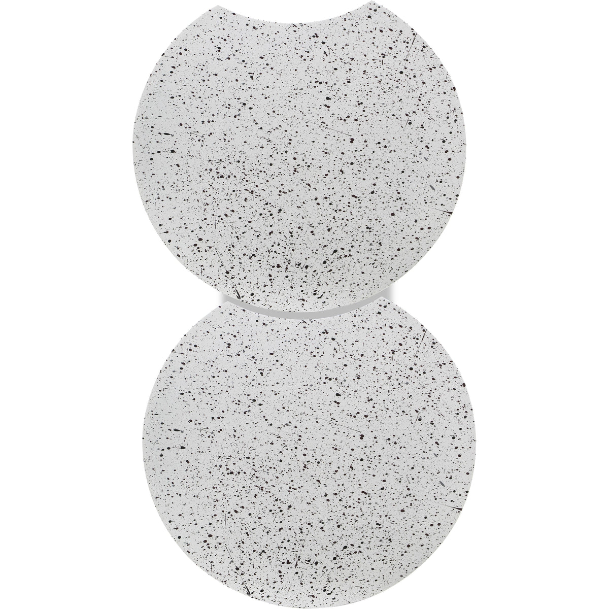 Meridian Dimple White End Table