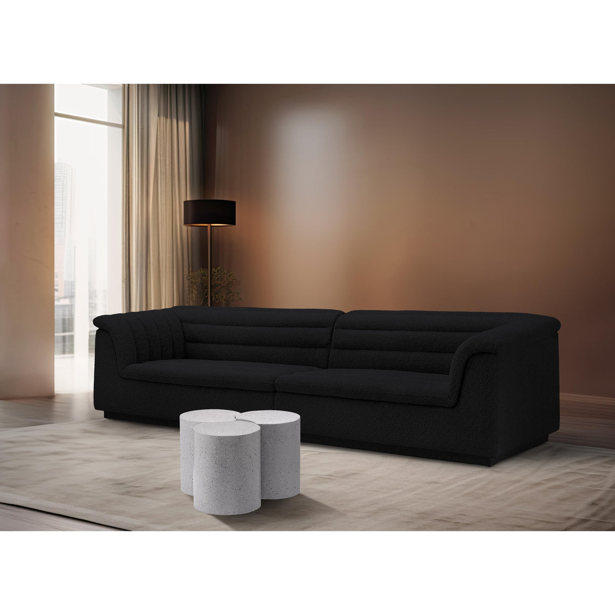 Meridian Dimple White Coffee Table