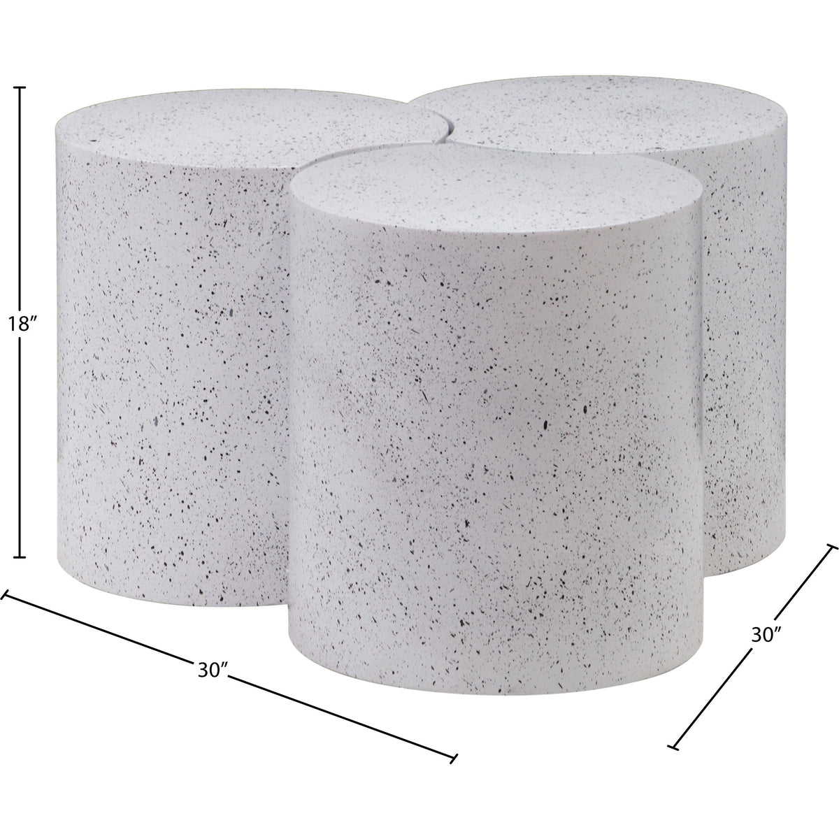 Meridian Dimple White Coffee Table