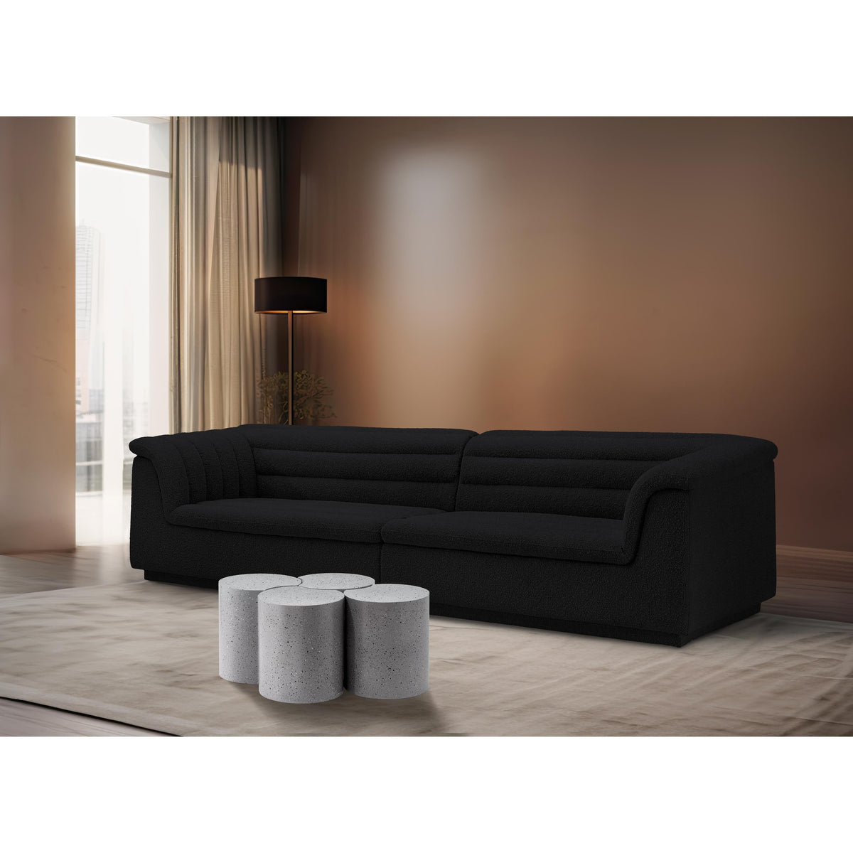 Meridian Dimple White Coffee Table