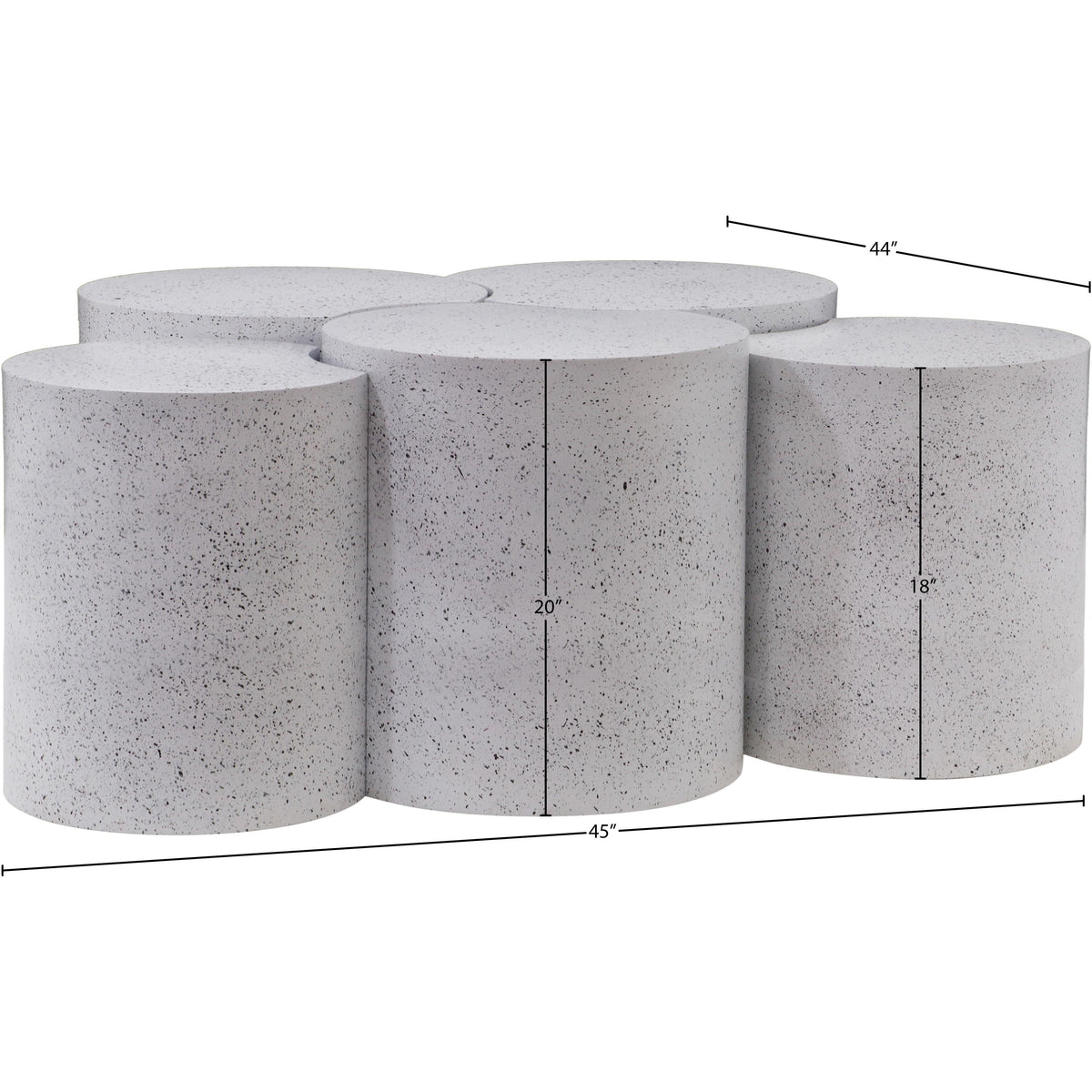 Meridian Dimple White Coffee Table