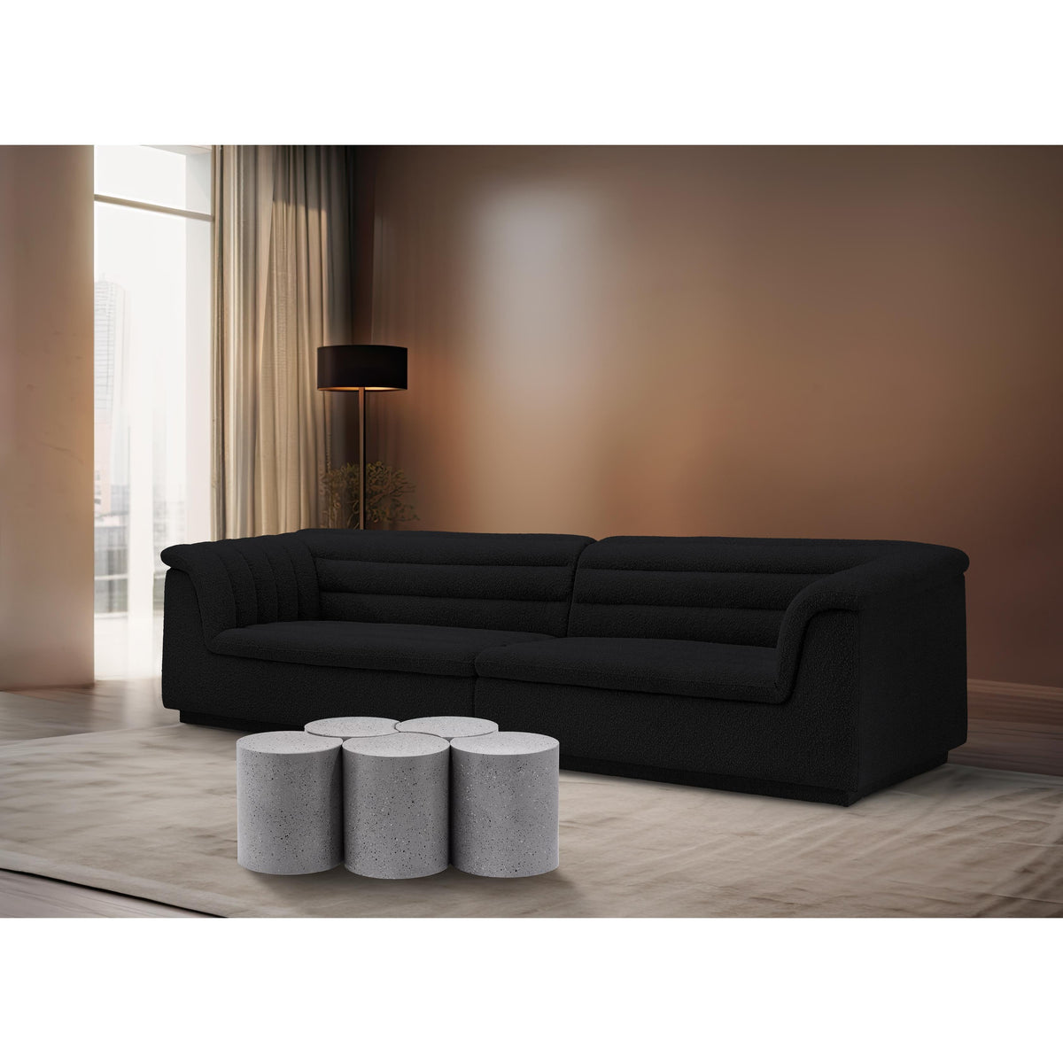 Meridian Dimple White Coffee Table