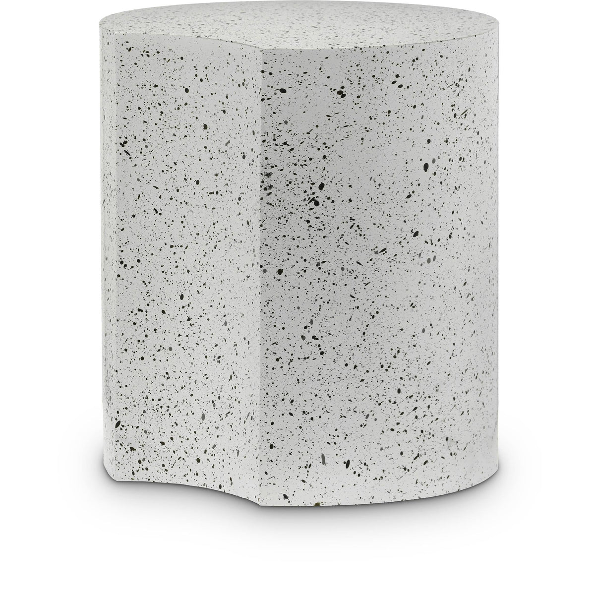 Meridian Dimple White End Table