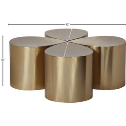 Meridian Petal Gold Coffee Table
