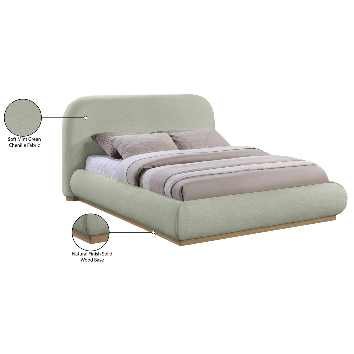 Meridian Vaughn Mint King Bed
