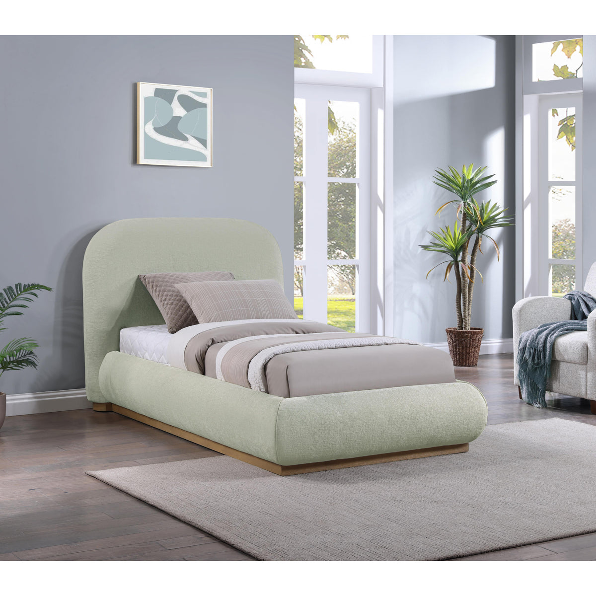 Meridian Vaughn Mint Twin Bed