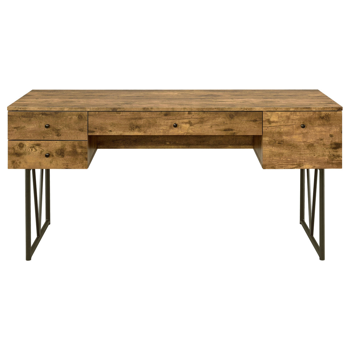 Analiese 63-inch 4-drawer Writing Desk Grey Driftwood