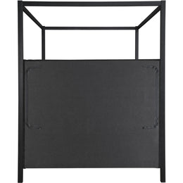 Meridian Kelly Black Boucle Fabric Full Bed (3 Boxes)