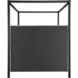Meridian Kelly Grey Boucle Fabric Queen Bed (3 Boxes)