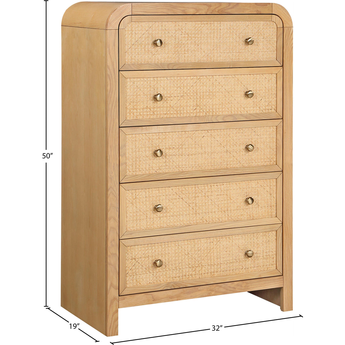 Meridian Siena Natural Chest