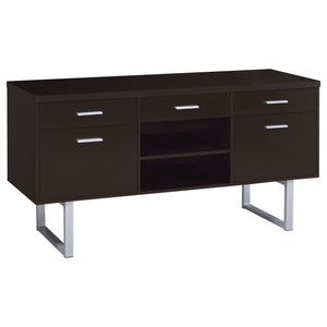 Lawtey 5-drawer Home Office Storage Credenza Cappuccino