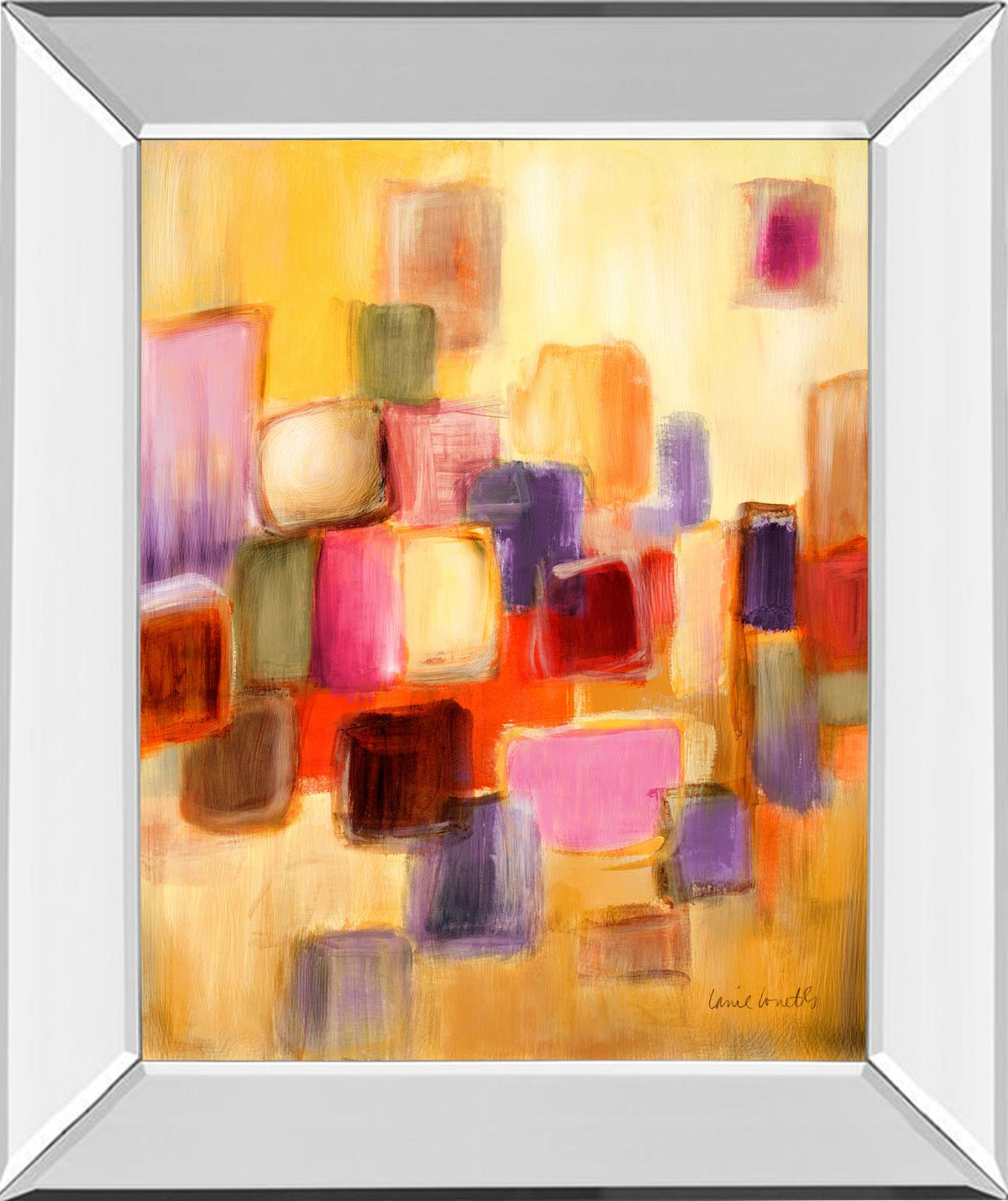 Mirrored Frame Sonata I By Lanie Loreth 22X26 Mirror Frame Print