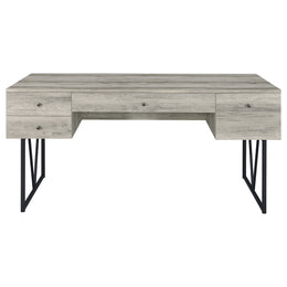 Analiese 63-inch 4-drawer Writing Desk Grey Driftwood