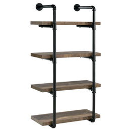Elmcrest 24-inch 4-shelf Wall Bookshelf Grey Driftwood