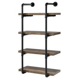 Elmcrest 24-inch 4-shelf Wall Bookshelf Grey Driftwood