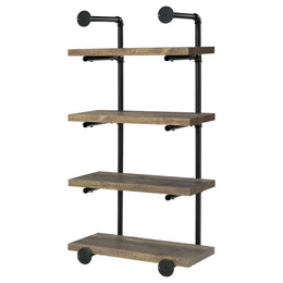 Elmcrest 24-inch 4-shelf Wall Bookshelf Grey Driftwood