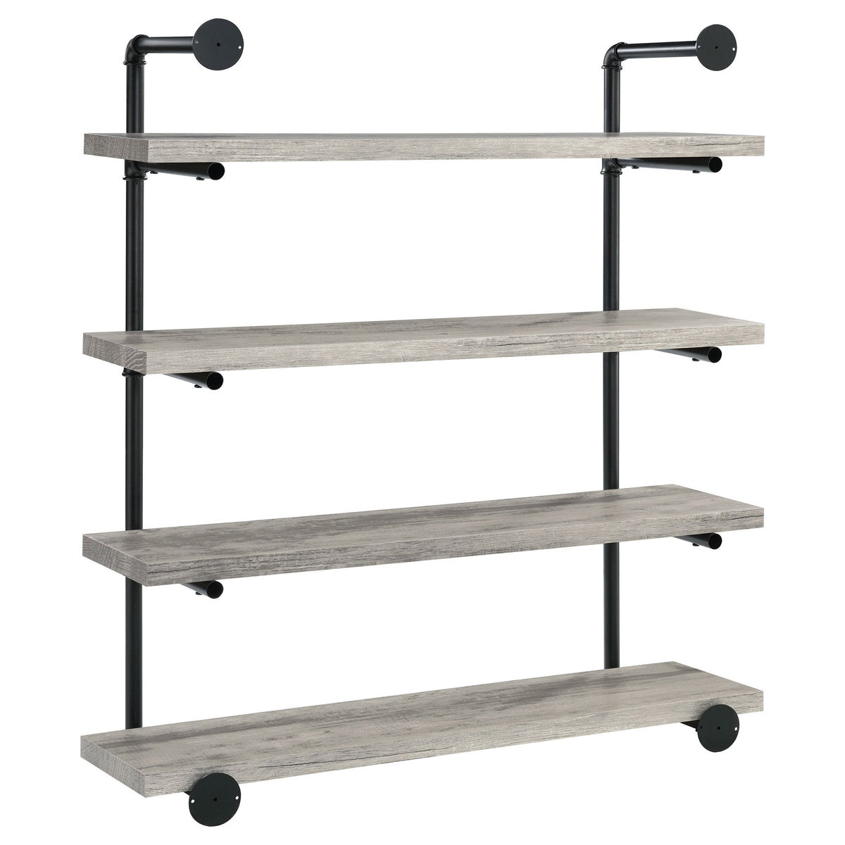 Elmcrest 24-inch 4-shelf Wall Bookshelf Grey Driftwood