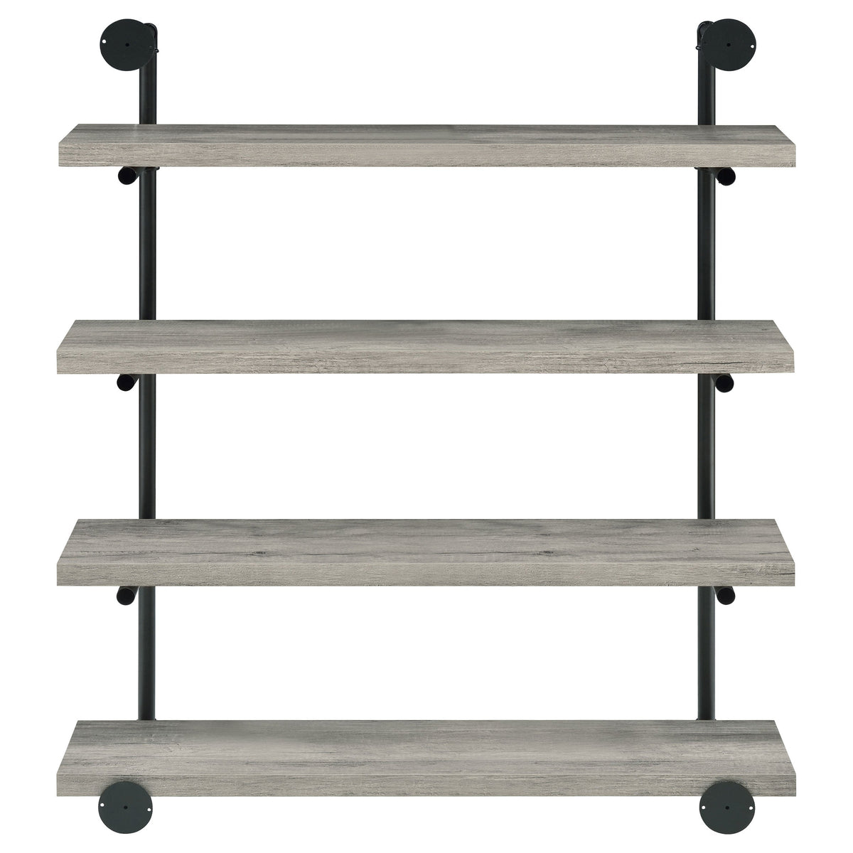 Elmcrest 24-inch 4-shelf Wall Bookshelf Grey Driftwood