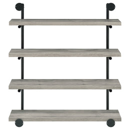 Elmcrest 24-inch 4-shelf Wall Bookshelf Grey Driftwood