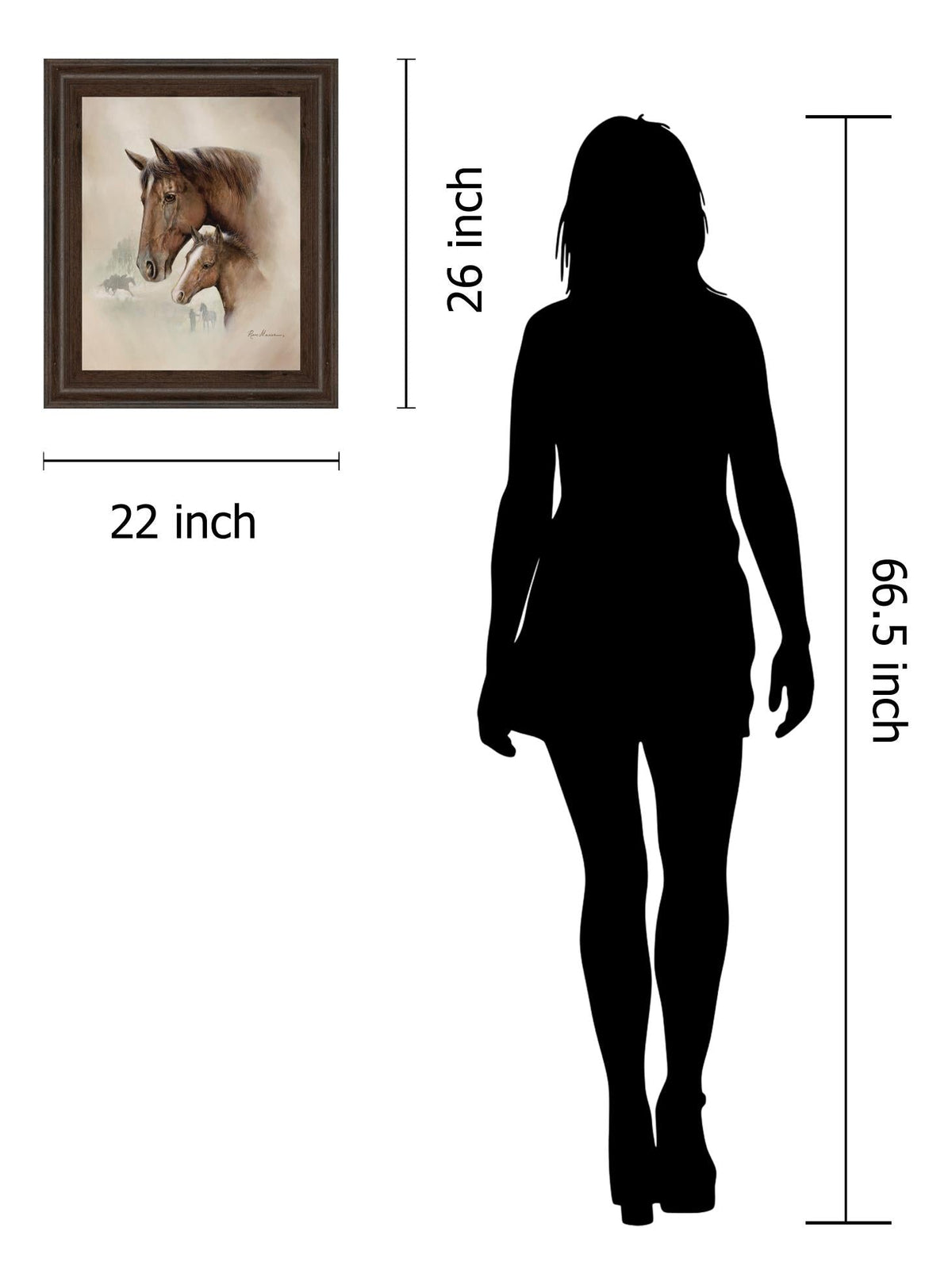 Race Horse I By Ruane Manning 22X26 Framed Print