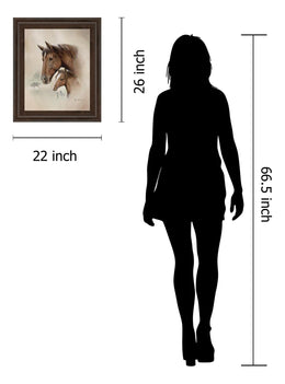 Race Horse I By Ruane Manning 22X26 Framed Print