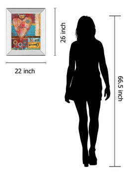 Mirrored Frame Love By Mollie B 22X26 Mirror Frame Print