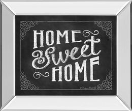 Mirrored Frame Home Sweet Home By Susan Ball 22X26 Mirror Frame Print