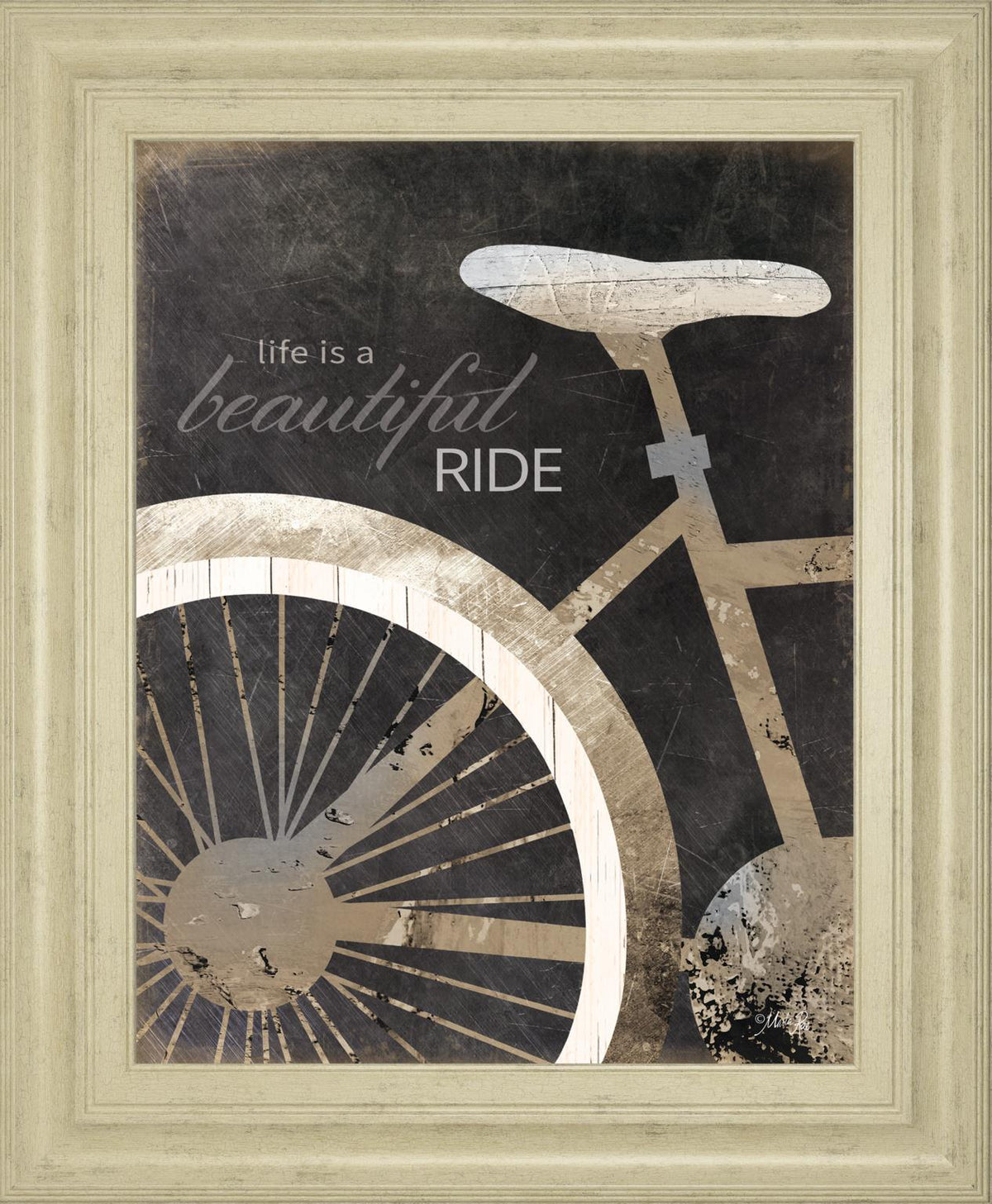 Life Is A Beautiful Ride By Marla Rae 22X26 Framed Print