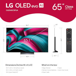 LG - 65" Class C5 Series OLED evo AI 4K UHD Smart webOS TV (2025)