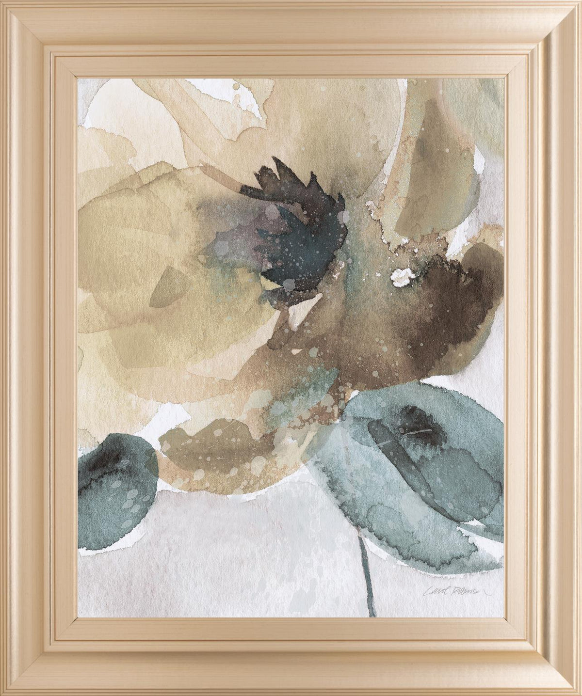 Watercolor Poppy Ii By Carol Robinson 22X26 Framed Print