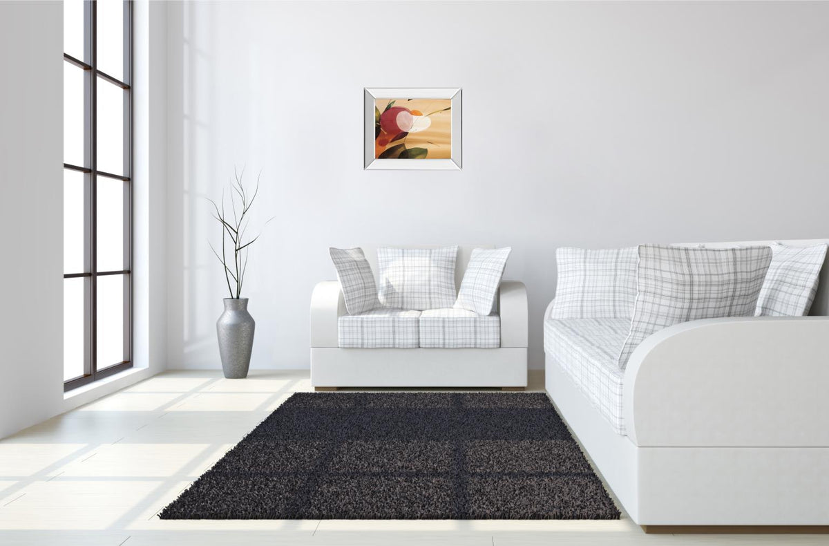 Mirrored Frame Floral Inspiration I  By Abellan 22X26 Mirror Frame Print